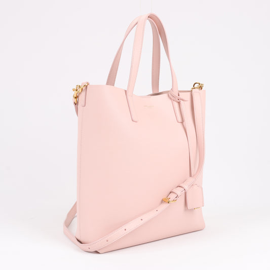Saint Laurent Paris Toy Shopping 2-Wege-Handtasche aus Leder in Pink 498612