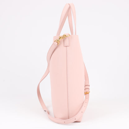 Saint Laurent Paris Toy Shopping 2-Wege-Handtasche aus Leder in Pink 498612