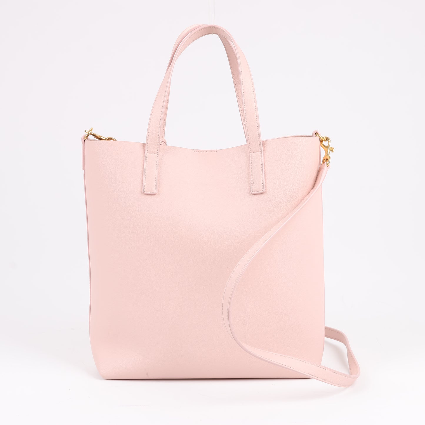 Saint Laurent Paris Toy Shopping 2-Wege-Handtasche aus Leder in Pink 498612