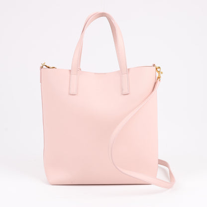 Saint Laurent Paris Toy Shopping 2-Wege-Handtasche aus Leder in Pink 498612