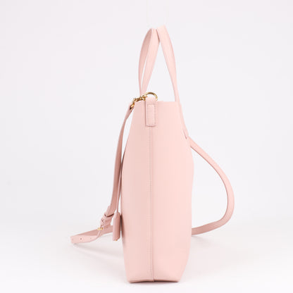 Saint Laurent Paris Toy Shopping 2-Wege-Handtasche aus Leder in Pink 498612
