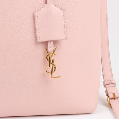 Saint Laurent Paris Toy Shopping 2-Wege-Handtasche aus Leder in Pink 498612