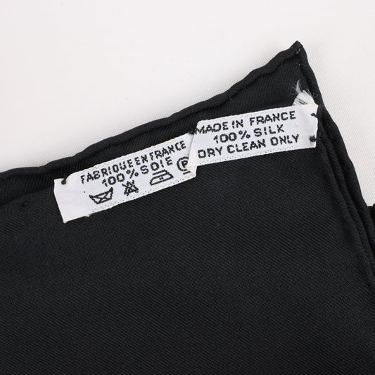 Hermès Carré 90 "VOILES DE LUMIERE" 100% Silk Scarf in Black