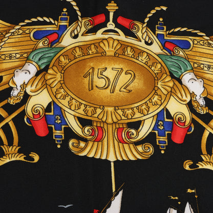 Hermès Carré 90 "VOILES DE LUMIERE" 100% Silk Scarf in Black