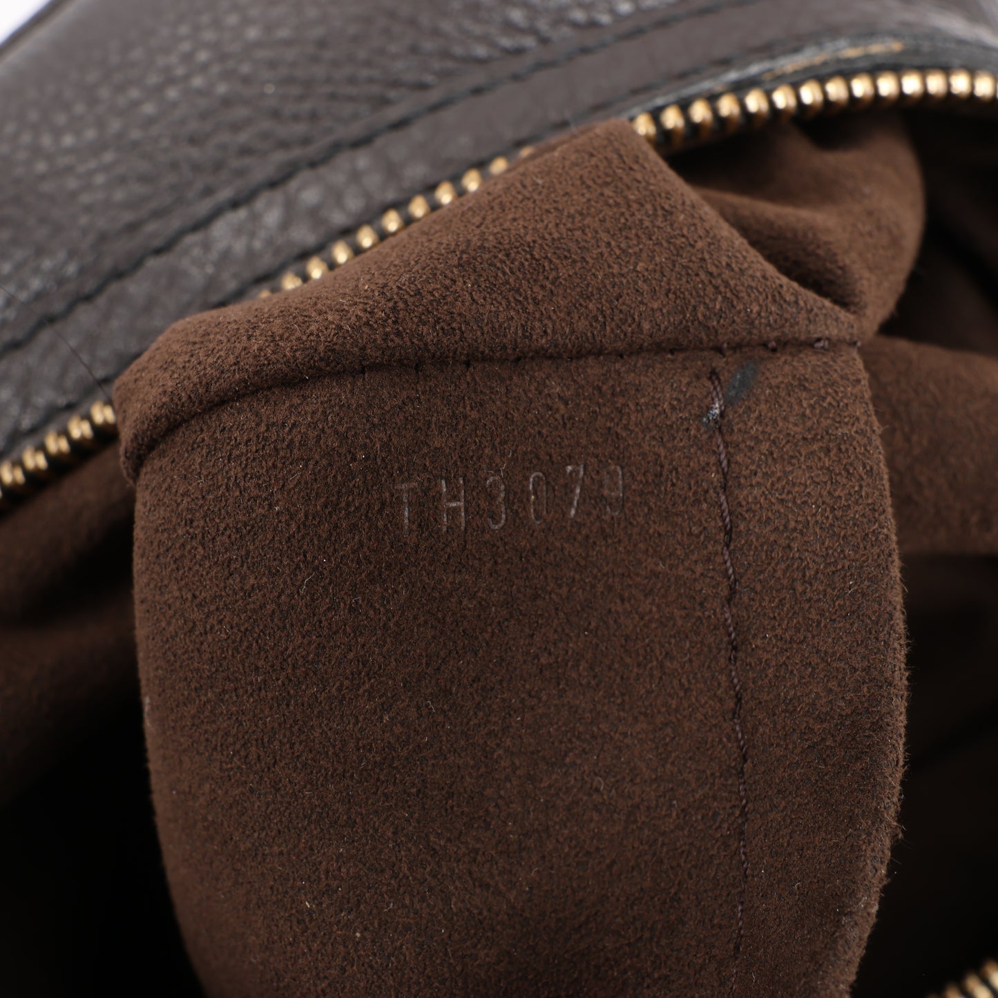 Louis Vuitton Monogram Mahina Leder Lunar GM Handtasche in Braun M97052