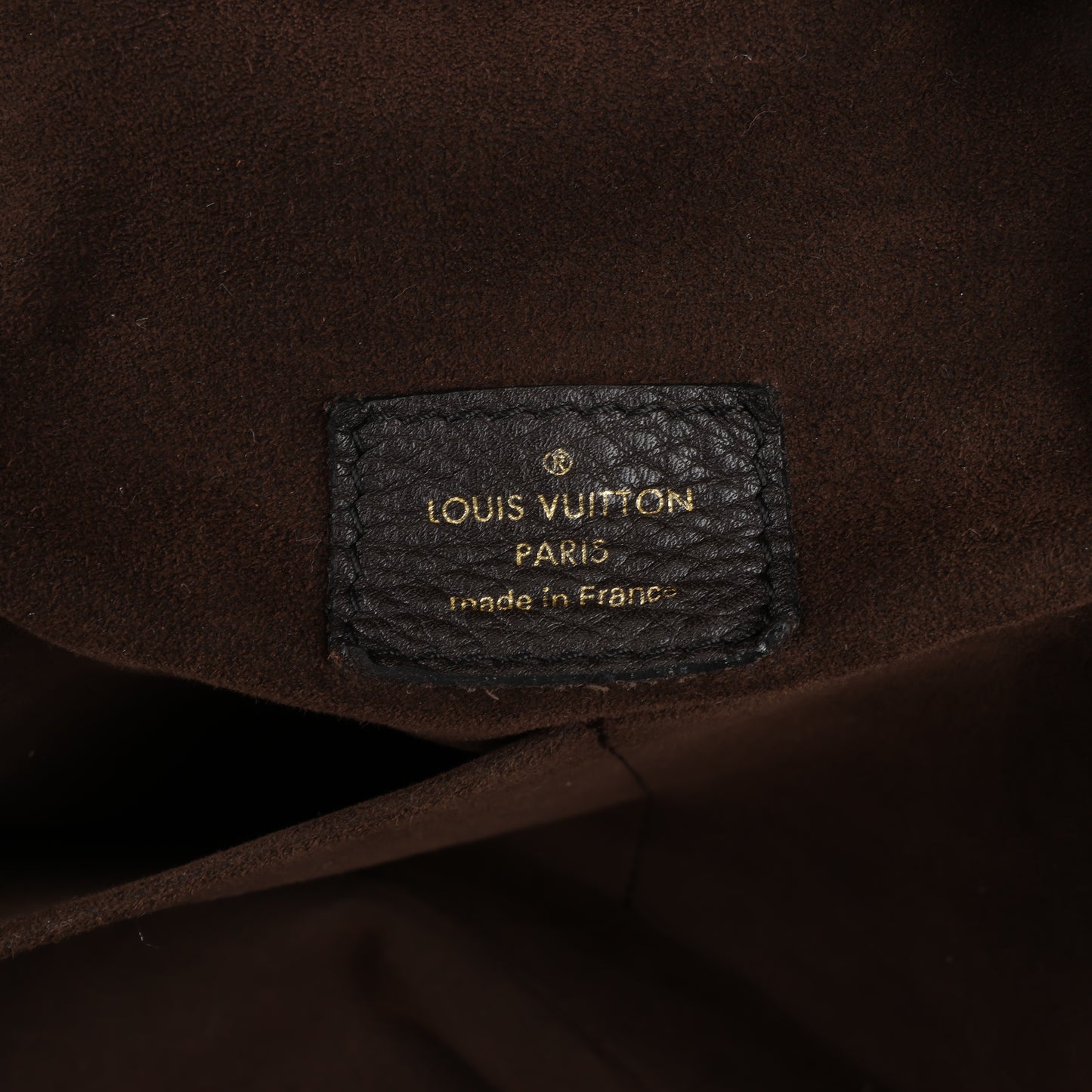 Louis Vuitton Monogram Mahina Leder Lunar GM Handtasche in Braun M97052