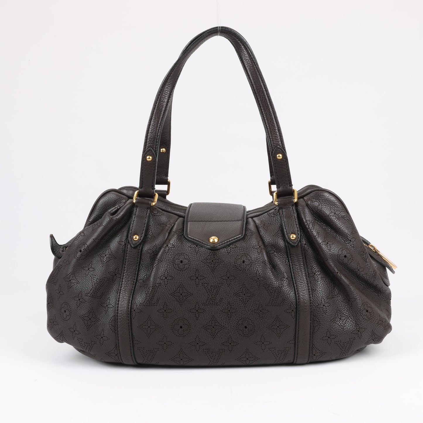 Louis Vuitton Monogram Mahina Leder Lunar GM Handtasche in Braun M97052
