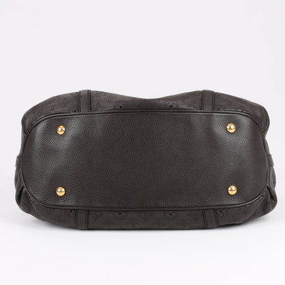 Louis Vuitton Monogram Mahina Leder Lunar GM Handtasche in Braun M97052