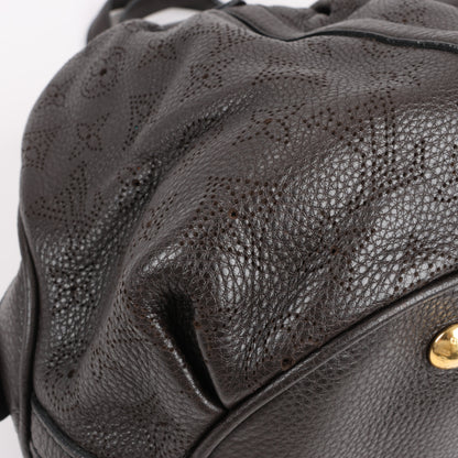 Louis Vuitton Monogram Mahina Leder Lunar GM Handtasche in Braun M97052