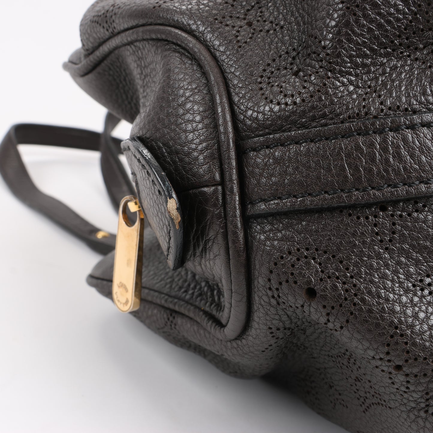 Louis Vuitton Monogram Mahina Leder Lunar GM Handtasche in Braun M97052