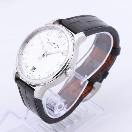 Chopard L.U.C 1937 Classic 168544-3002 42mm White Dial and Steel x Leather Watch