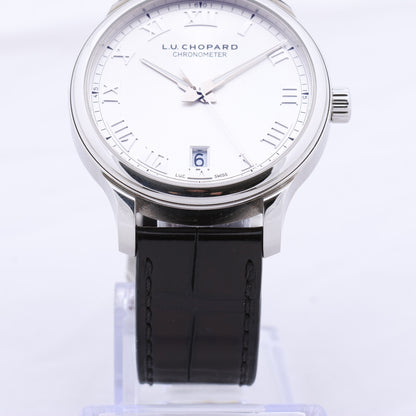 Chopard L.U.C 1937 Classic 168544-3002 42mm White Dial and Steel x Leather Watch