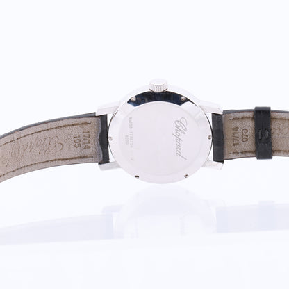 Chopard Classique 134200-1001 33mm Black Dial with Diamonds and White Gold x Leather Watch