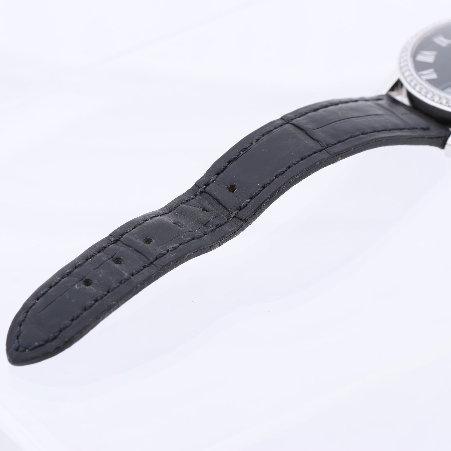 Chopard Classique 134200-1001 33mm Black Dial with Diamonds and White Gold x Leather Watch