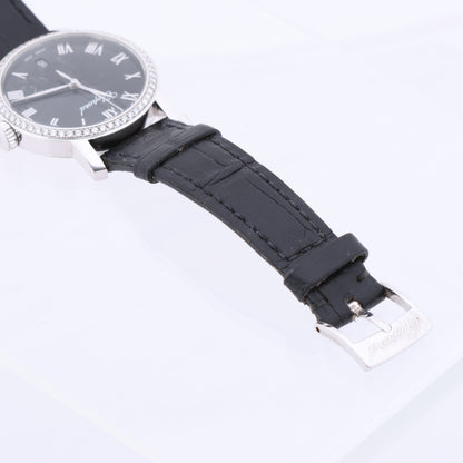 Chopard Classique 134200-1001 33mm Black Dial with Diamonds and White Gold x Leather Watch