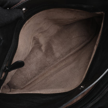 Umhängetasche aus Intrecciato-Leder von Bottega Veneta in Schwarz