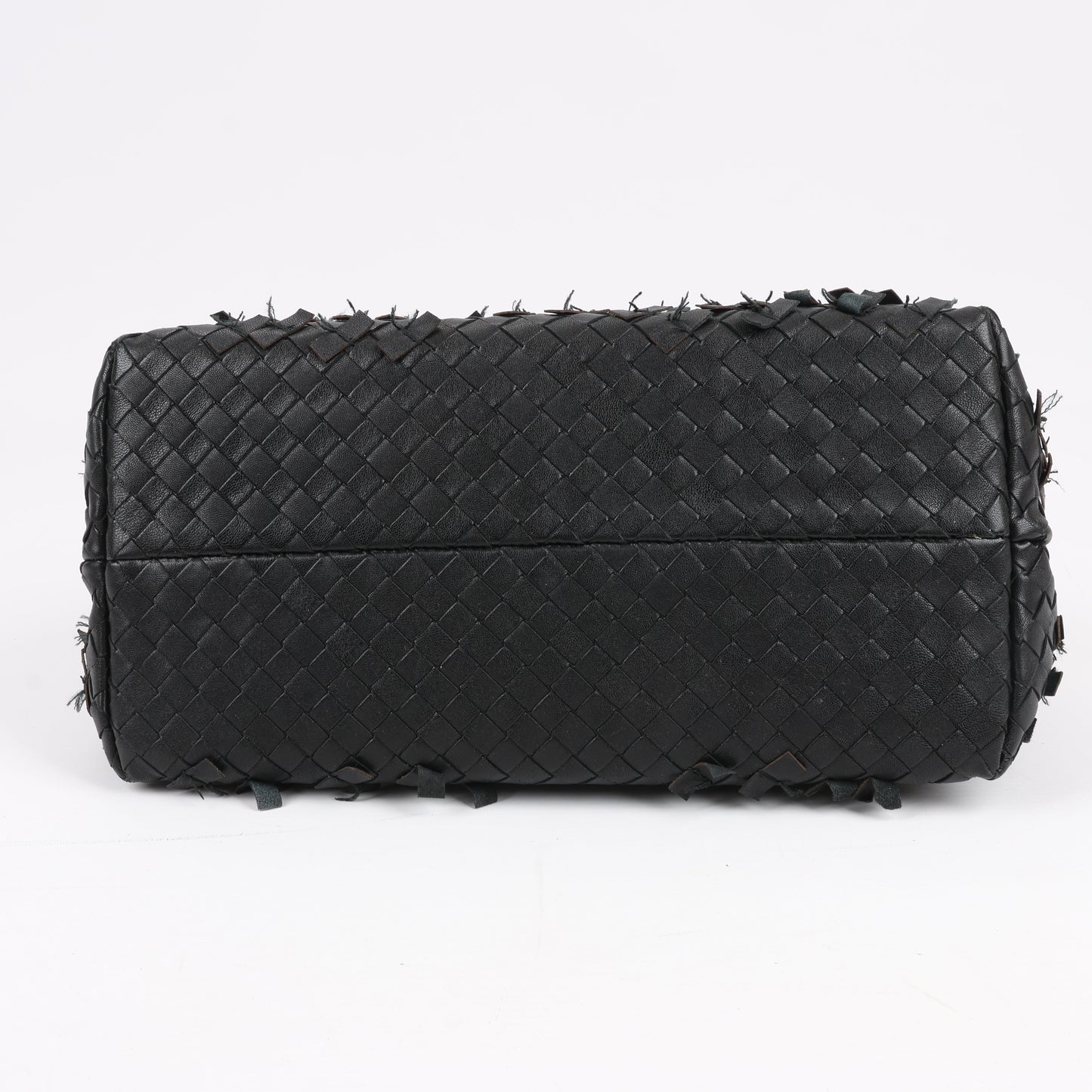 Umhängetasche aus Intrecciato-Leder von Bottega Veneta in Schwarz