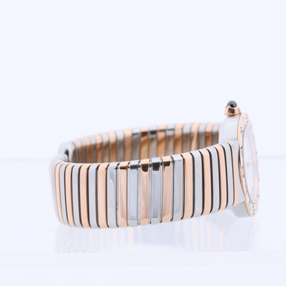 Bulgari Tubogas BBLP262TSG PO0046 ST PG QZ Shell-Face Watch
