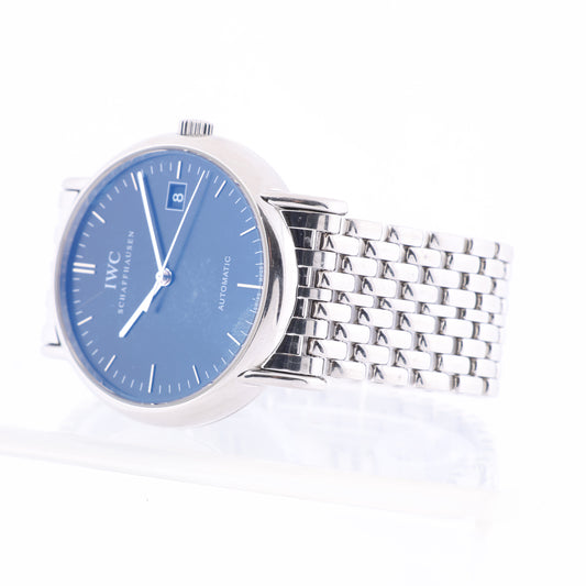 IWC Portofino IW353306 3094509 SS AT Black Dial Watch