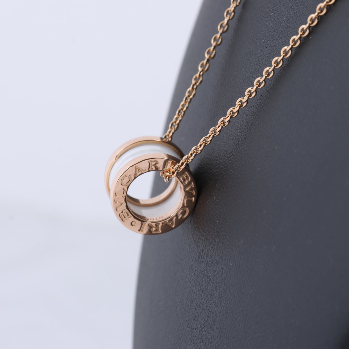 Bvlgari B.Zero 1 Necklace 750 (PG) × Ceramic 12.1g 346082