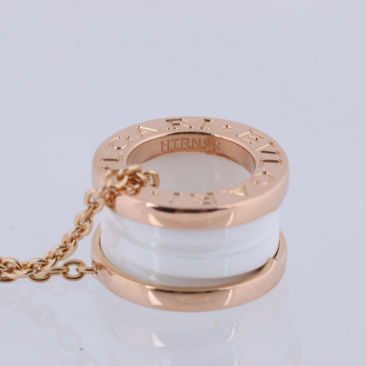 Bvlgari B.Zero 1 Necklace 750 (PG) × Ceramic 12.1g 346082