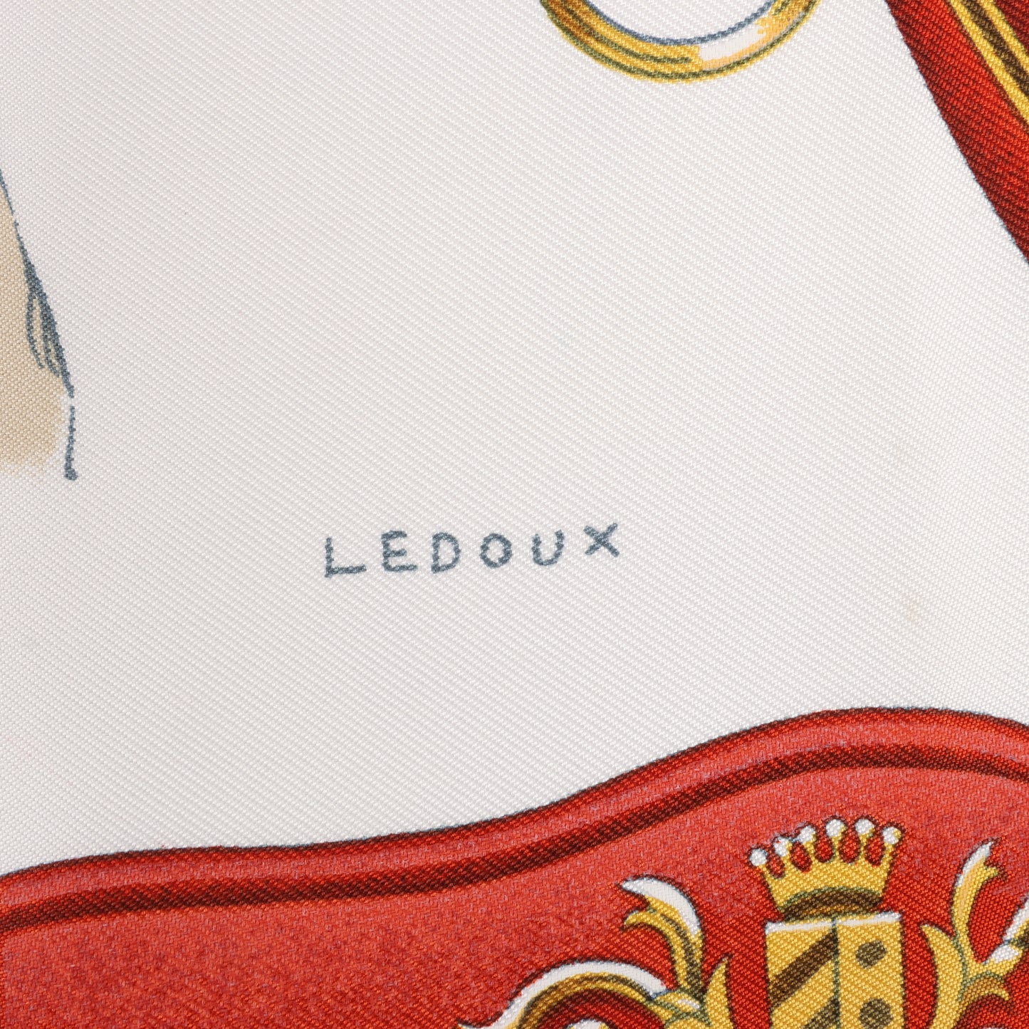 Hermès Carré 90 "ATTELAGE EN ARBALETE" 100% Silk Scarf in Red
