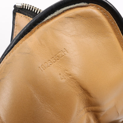 Hermès – High-Top-Sneakers aus Leder mit seitlichem Reißverschluss in Schwarz, Größe 42 EU 182355ZH