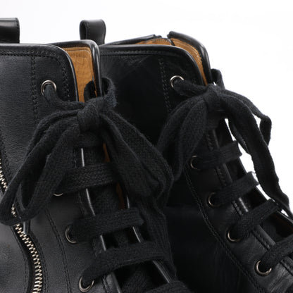 Hermès – High-Top-Sneakers aus Leder mit seitlichem Reißverschluss in Schwarz, Größe 42 EU 182355ZH