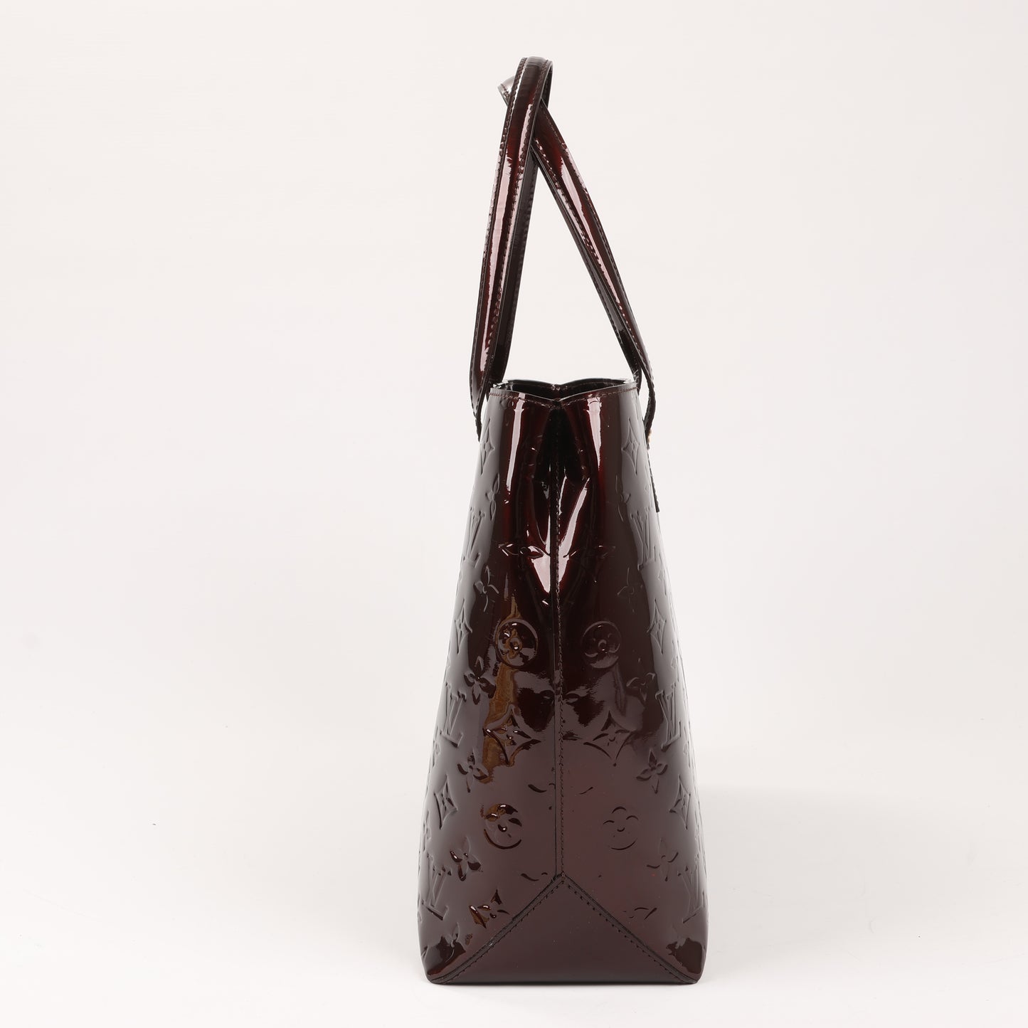 Louis Vuitton Monogramm Vernis Wilshire MM Handtasche in Amarante