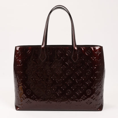 Louis Vuitton Monogramm Vernis Wilshire MM Handtasche in Amarante