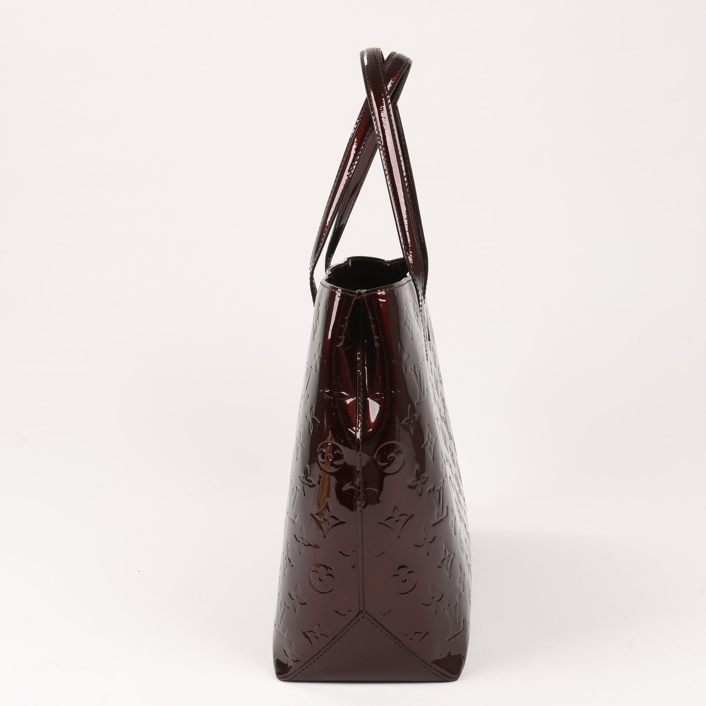 Louis Vuitton Monogramm Vernis Wilshire MM Handtasche in Amarante