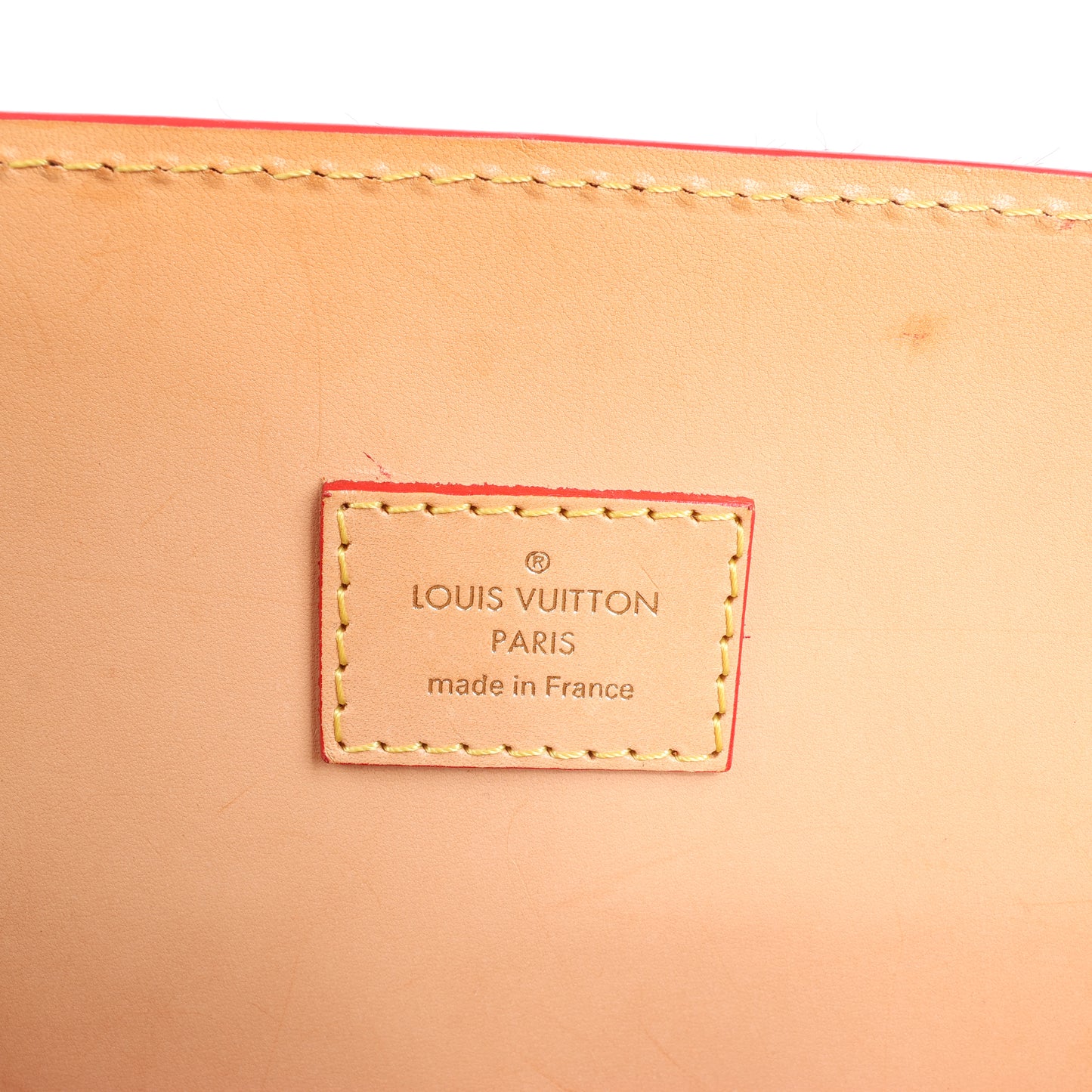 Louis Vuitton x Christian Louboutin Monogram Iconoclast Handtasche in Braun x Rot M41234