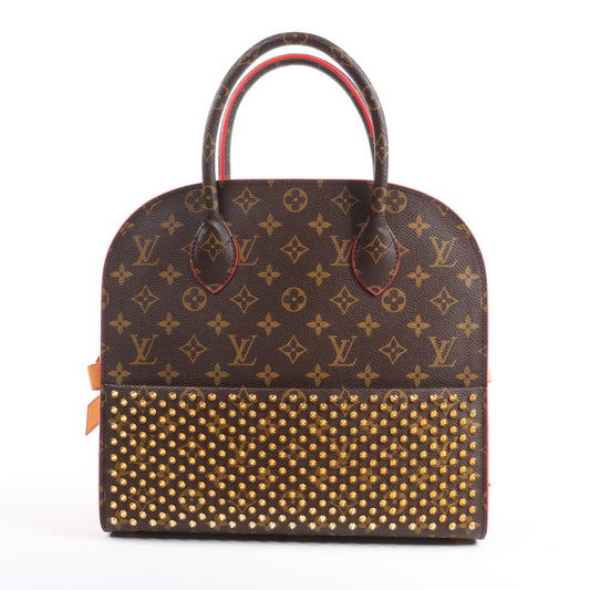Sac à main Louis Vuitton x Christian Louboutin Monogram Iconoclast marron et rouge M41234
