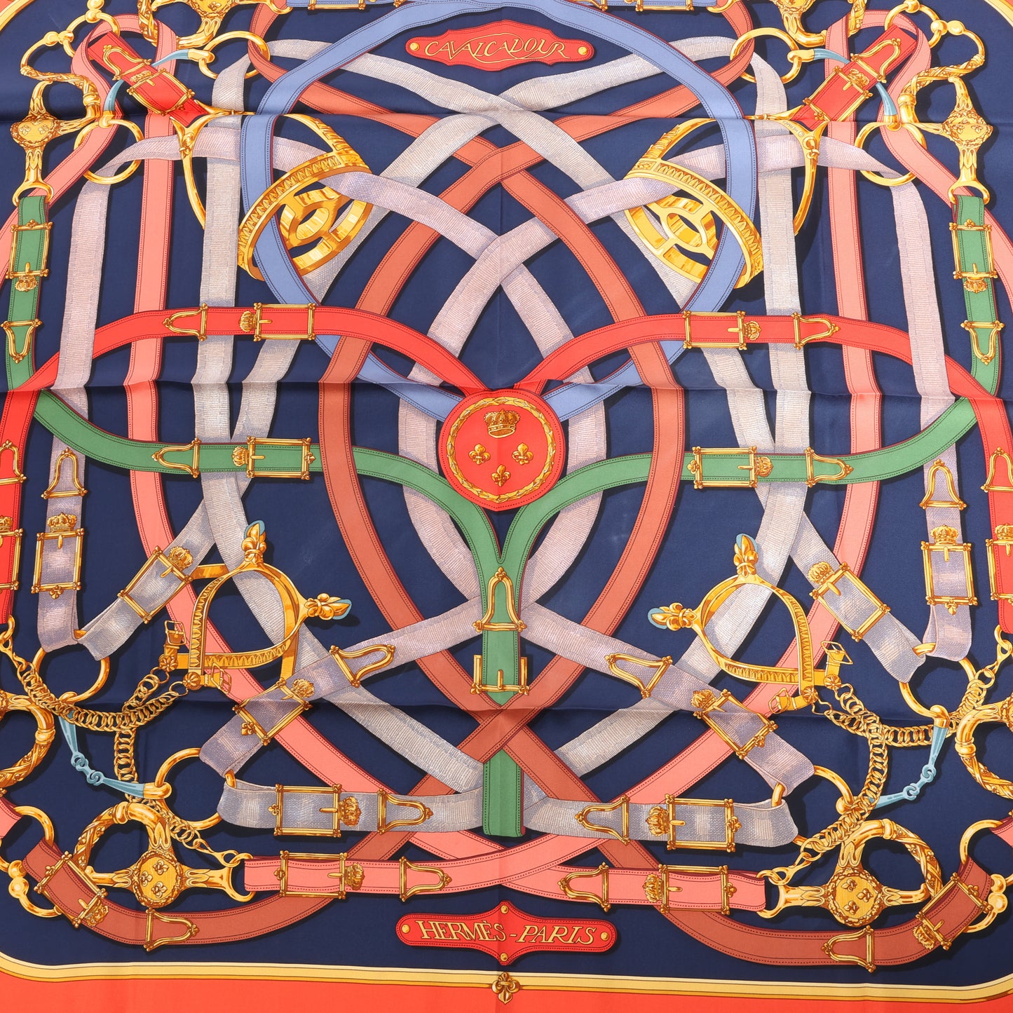 Hermès Carré 90 "Cavalcador" Seidenschal