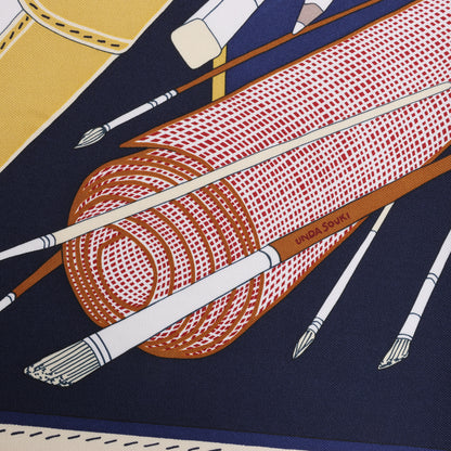 Hermès Carré 90 „BAGAGE A MAIN“ Seidenschal