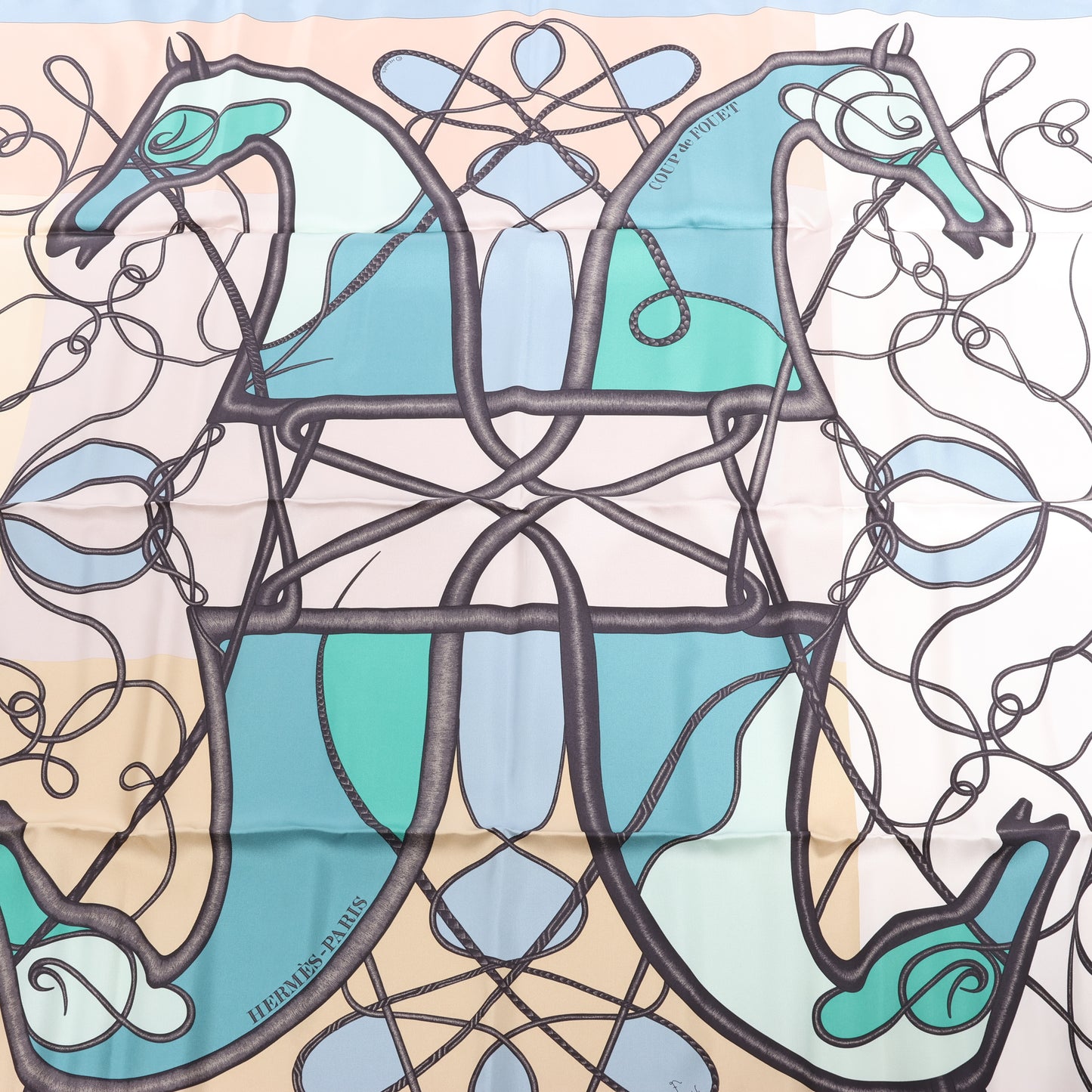 Hermès Carré 90 „Coup De Fouet“ Seidenschal