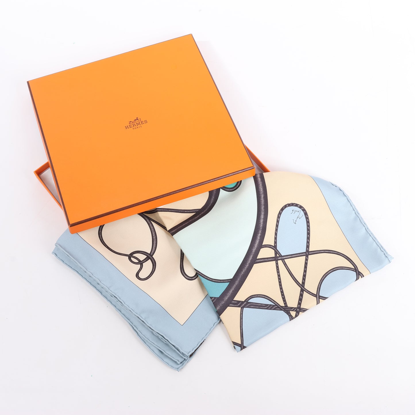 Hermès Carré 90 „Coup De Fouet“ Seidenschal