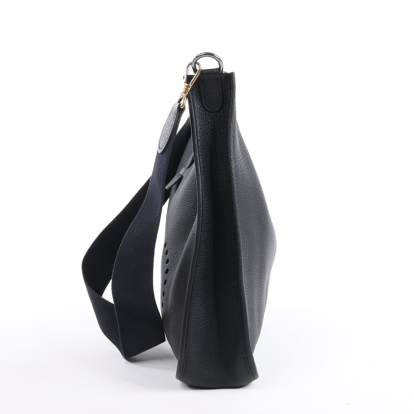 Hermes Evelyne 1 33 GM Taurillon Clemence Schwarz Silber Metallbeschläge G:2003