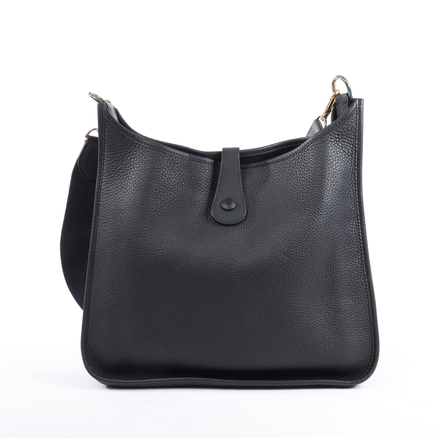 Hermes Evelyne 1 33 GM Taurillon Clemence Schwarz Silber Metallbeschläge G:2003
