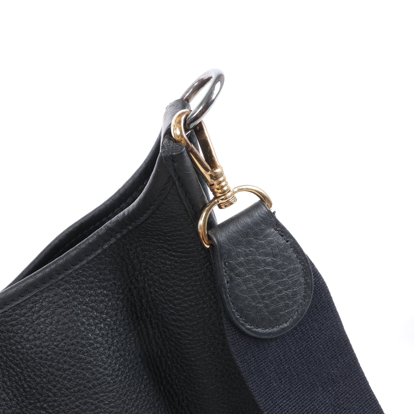 Hermes Evelyne 1 33 GM Taurillon Clemence Schwarz Silber Metallbeschläge G:2003