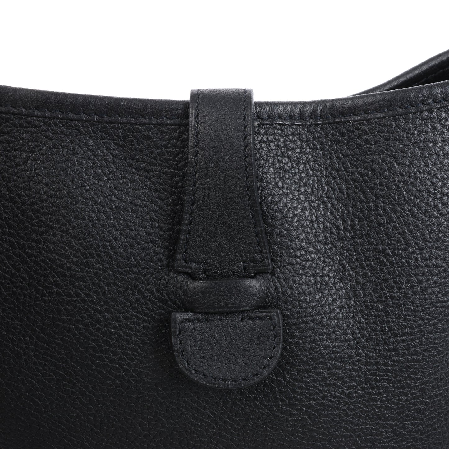 Hermes Evelyne 1 33 GM Taurillon Clemence Schwarz Silber Metallbeschläge G:2003