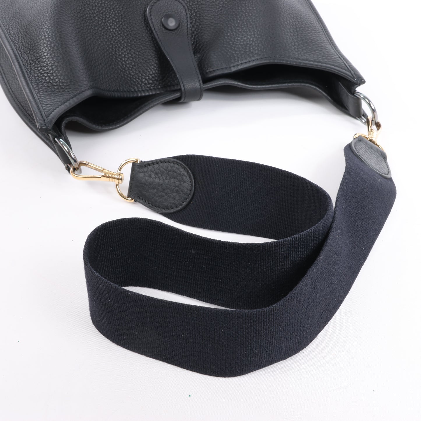 Hermes Evelyne 1 33 GM Taurillon Clemence Schwarz Silber Metallbeschläge G:2003