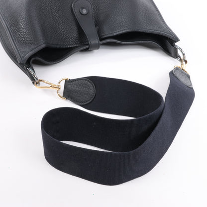 Hermes Evelyne 1 33 GM Taurillon Clemence Schwarz Silber Metallbeschläge G:2003