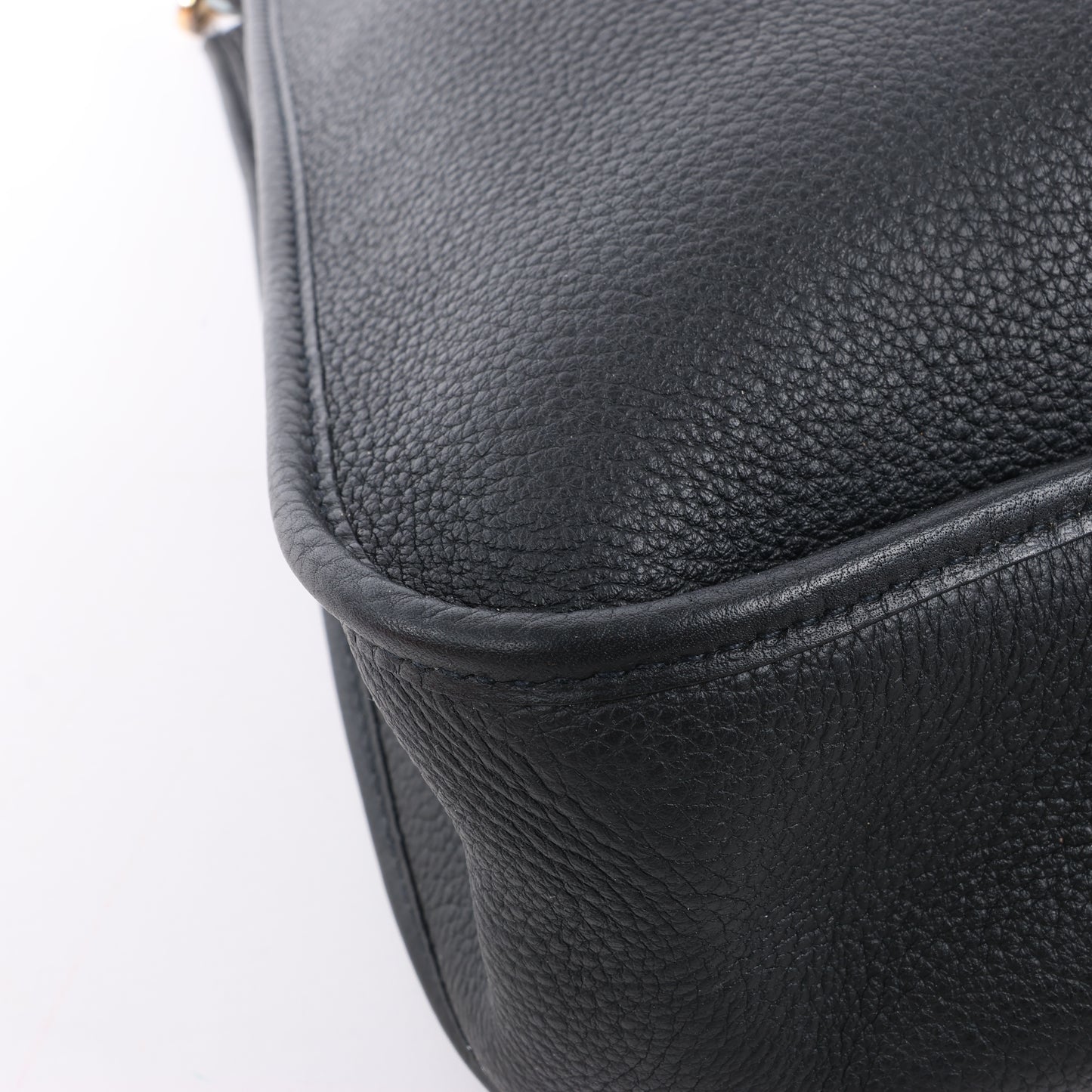 Hermes Evelyne 1 33 GM Taurillon Clemence Schwarz Silber Metallbeschläge G:2003