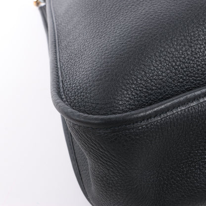 Hermes Evelyne 1 33 GM Taurillon Clemence Schwarz Silber Metallbeschläge G:2003