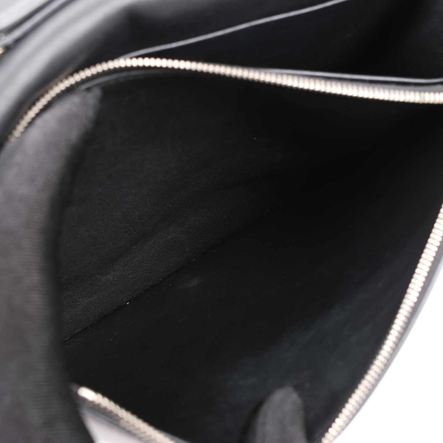 Celine Frame Abend-Schultertasche aus Leder mit Kette in Schwarz × Weiß