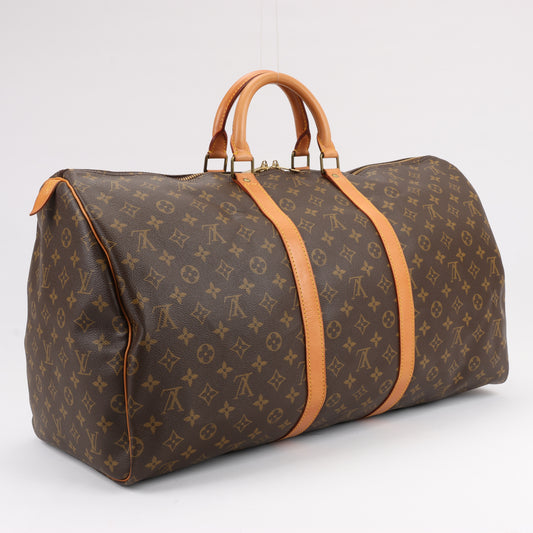 Louis Vuitton Monogram Canvas Keepall 55 Travel Bag M41424