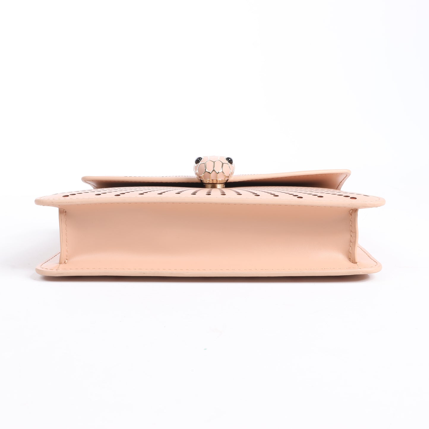 BVLGARI Serpenti Schultertasche aus Leder mit Kette in Rosa