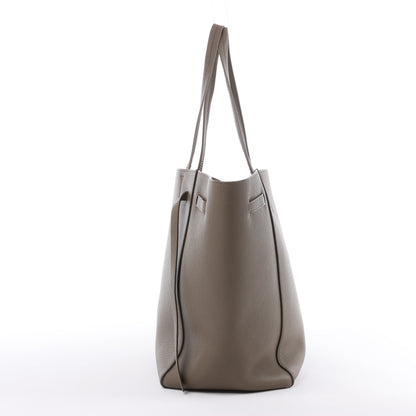 Celine Cabas Phantom Small Leather Shoulder Bag in Taupe