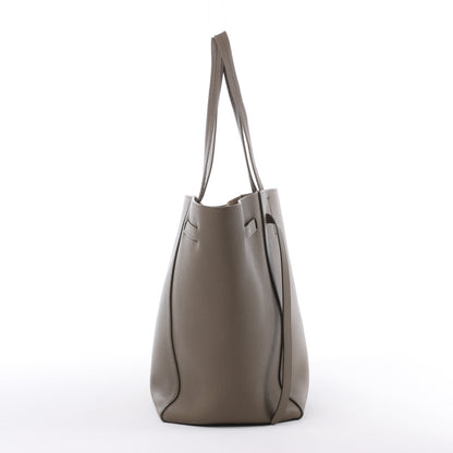 Celine Cabas Phantom Small Leather Shoulder Bag in Taupe